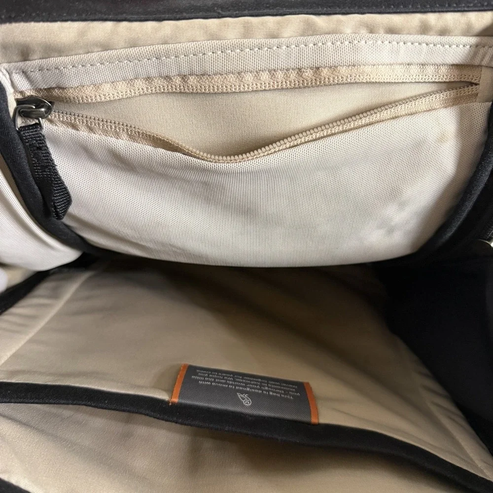 Bellroy Melbourne Backpack Black Laptop 18L Magsnap Closure Travel Work Pockets